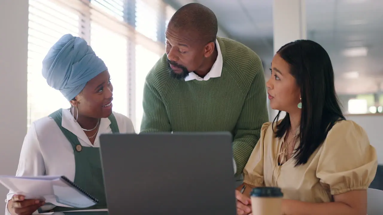 Business meeting laptop teamwork