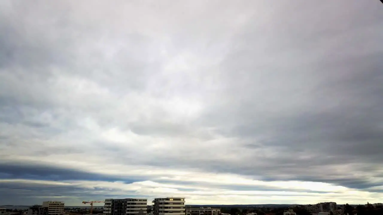 Cloudy sky time lapse before the rain