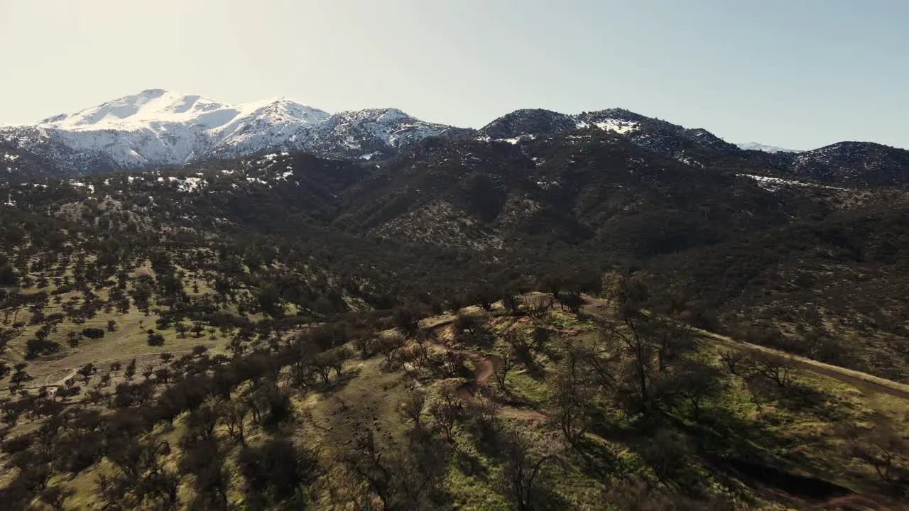 El Durazno park in Santiago de Chile uhd 4k aerial