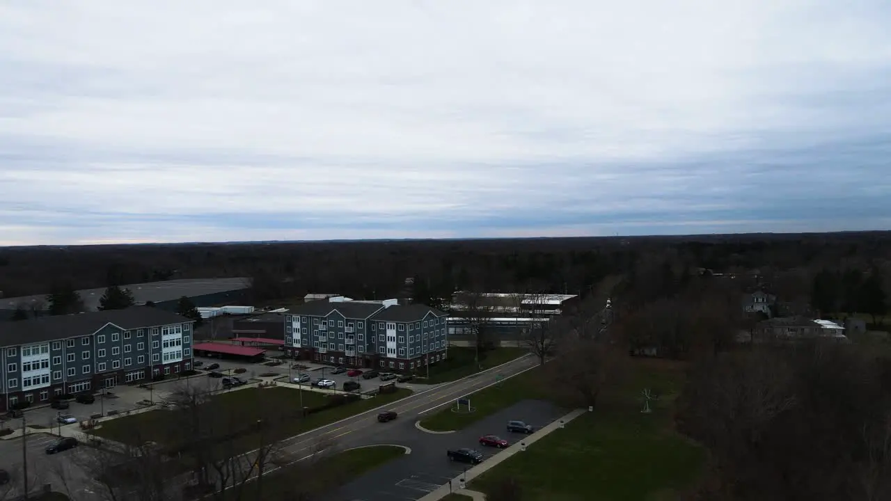 Cloudy day over apartments in Saint Joe