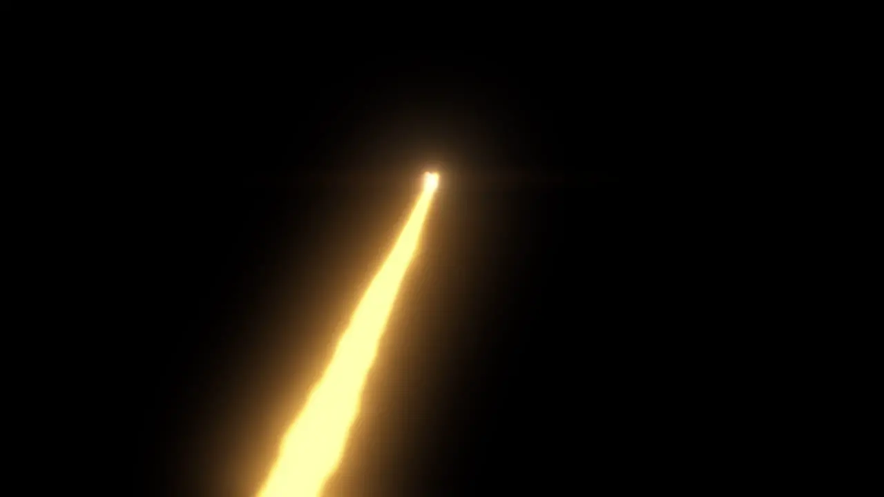 Laser beam effect or super power energy line on black background