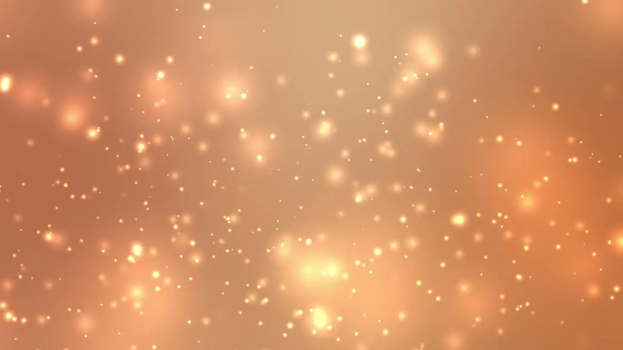 Orange Particle Animation Looping for Abstract Presentation Background