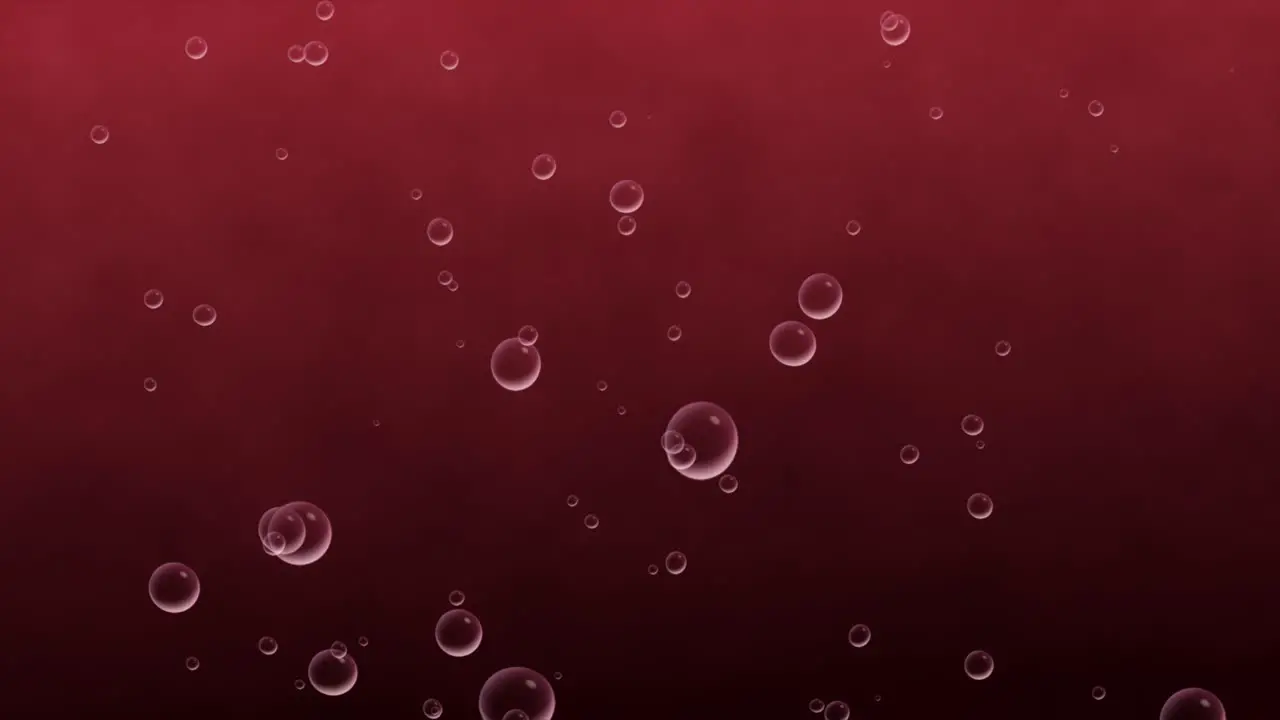 Bubble liquid 3D animation rising through ocean water motion graphics background beverage soda visual effect soap particles digital art oil red black