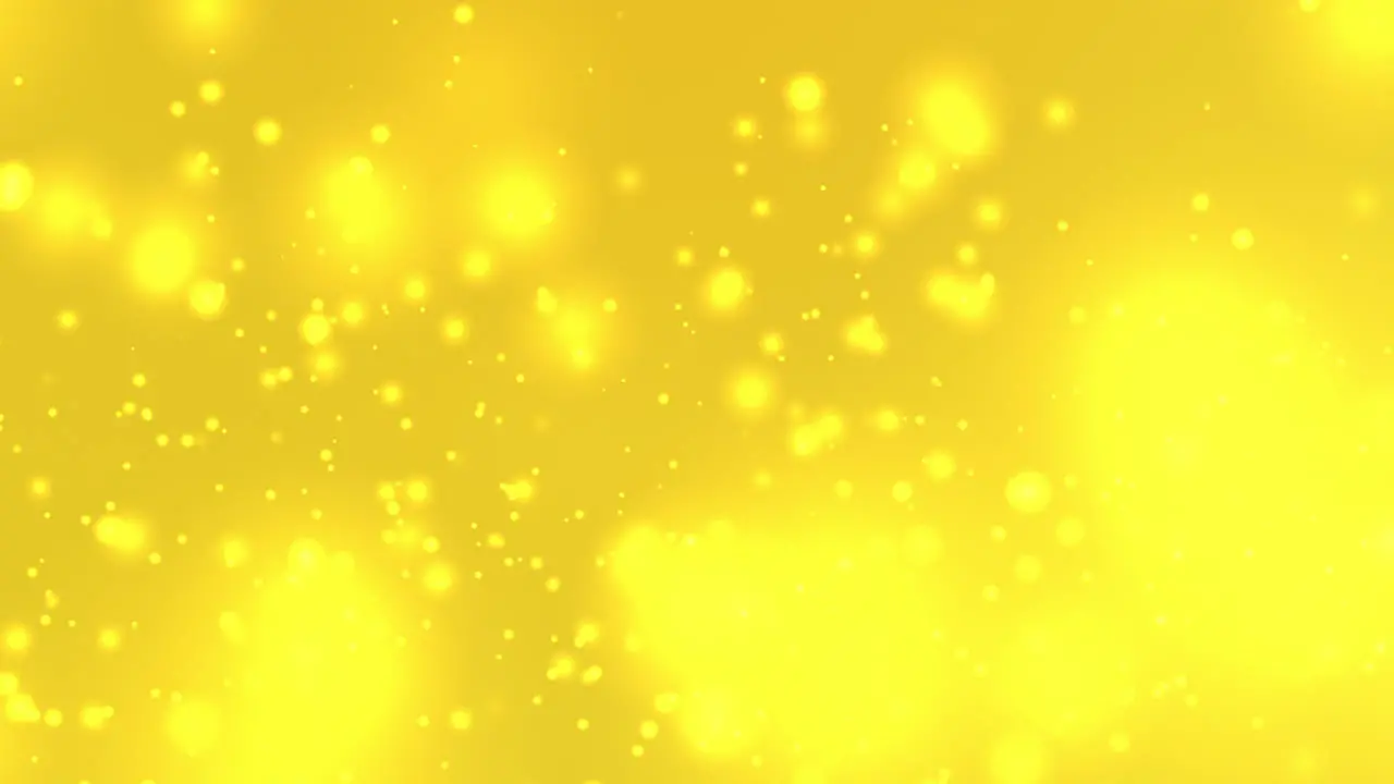 Yellow Particle Animation Looping for Abstract Presentation Background