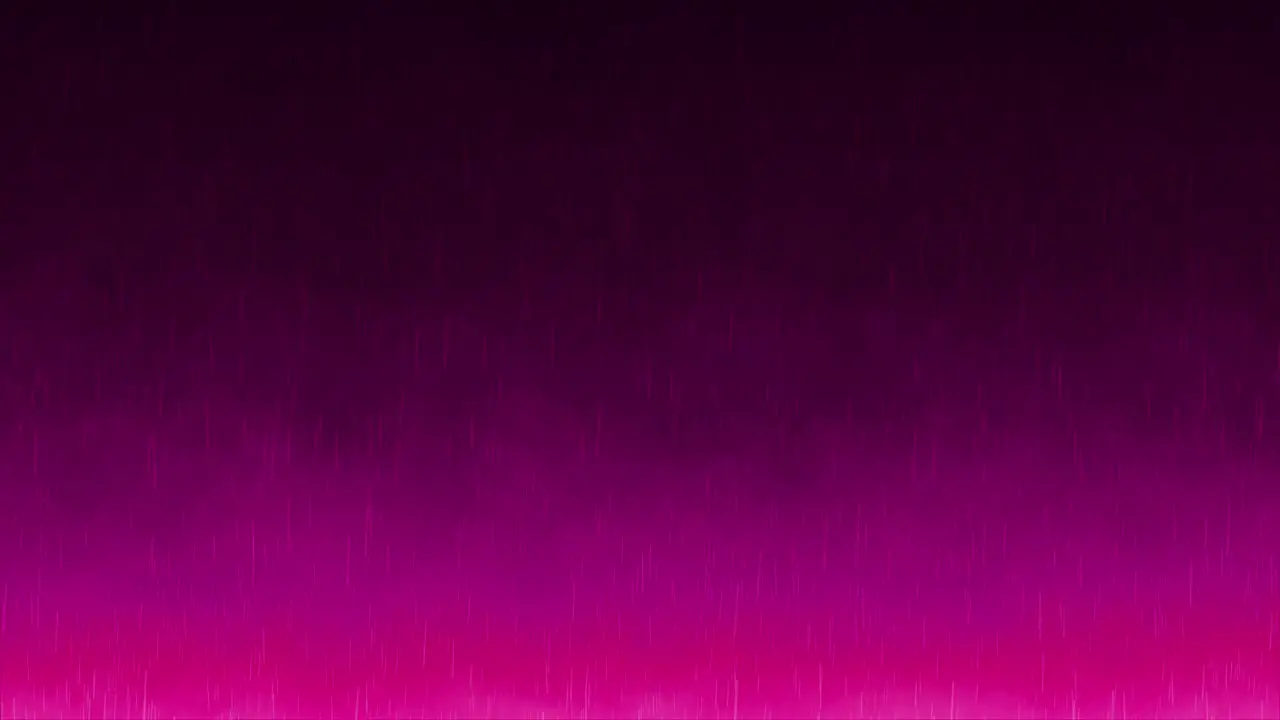 Rainfall animation overlay background motion graphics storm seamless raindrops falling thunderstorm overlay visual effect gradient dark pink