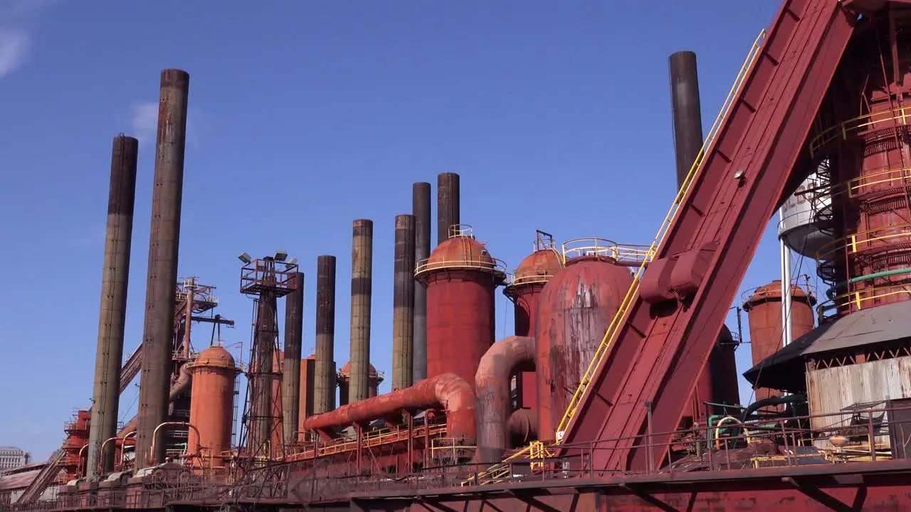 The abandoned Sloss Furnaces in Birmingham Alabama show a slice of America's industrial past