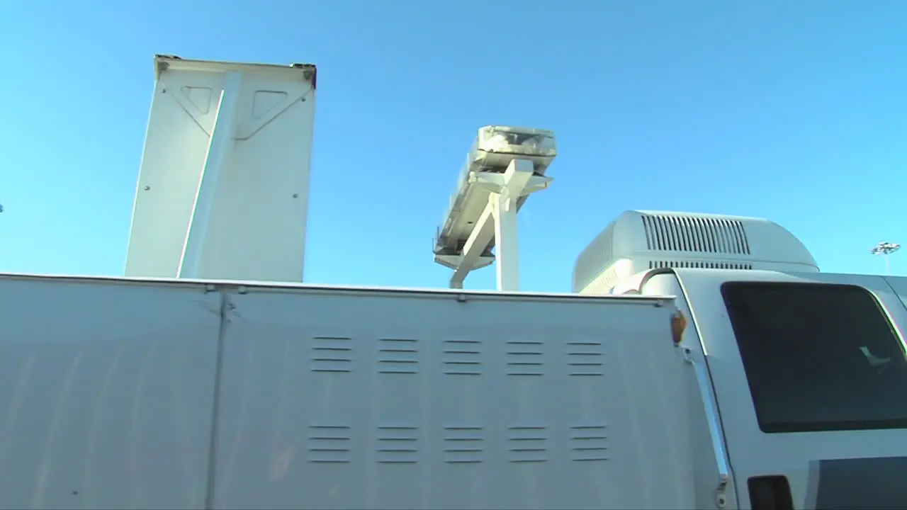 Homeland Security Uses Radiological Scanning To Screen Shipping Containers At A Port Facility