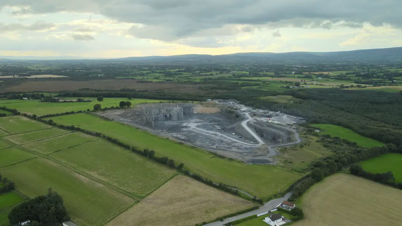 Midland Quarry in Ireland's Countryside Aerial