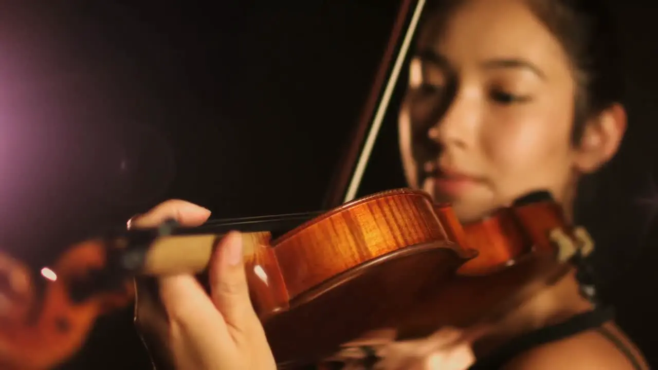 Woman playing a violin