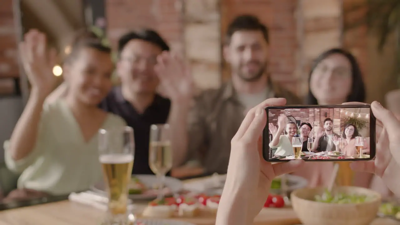 A Nice Group Of Friends Being Photographed