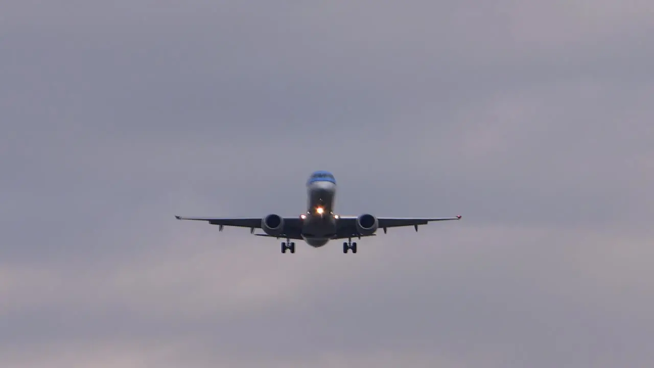 Plane Landing From Below