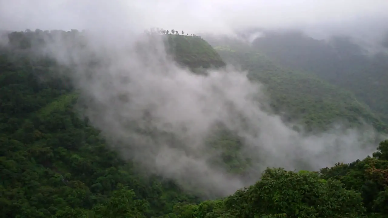 Low Clouds Over Mountains