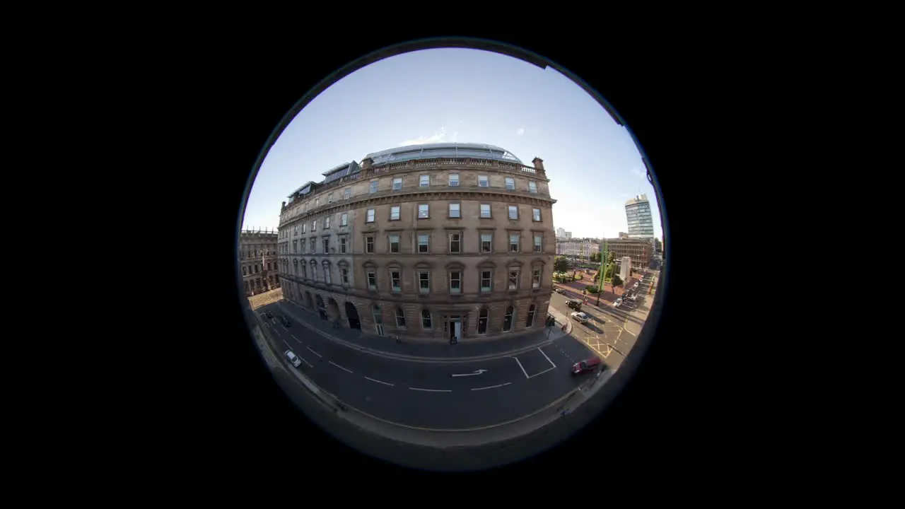 Fisheye Timelapse of Building