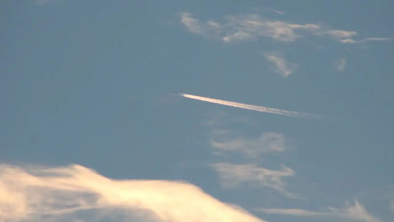 Airplane and Contrail