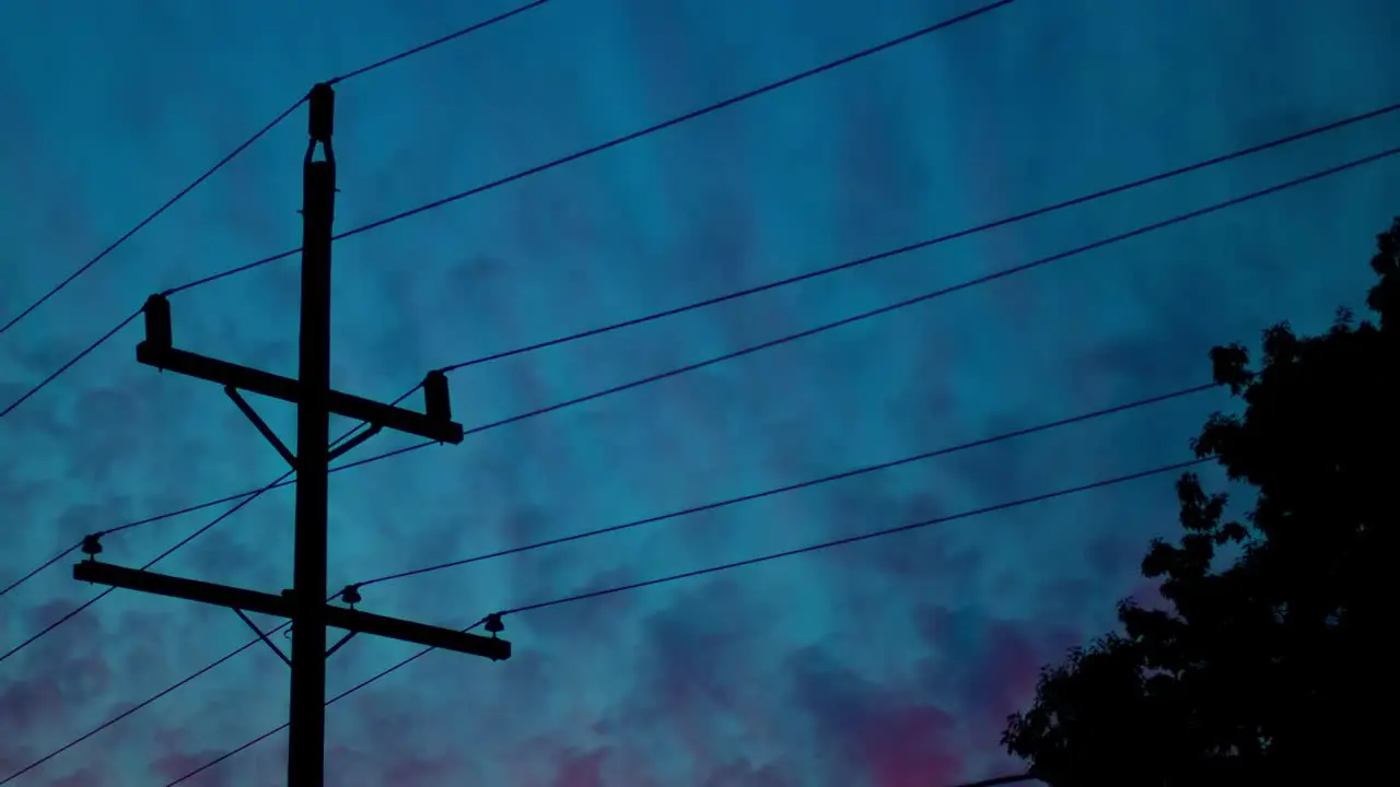 Power Lines Time Lapse