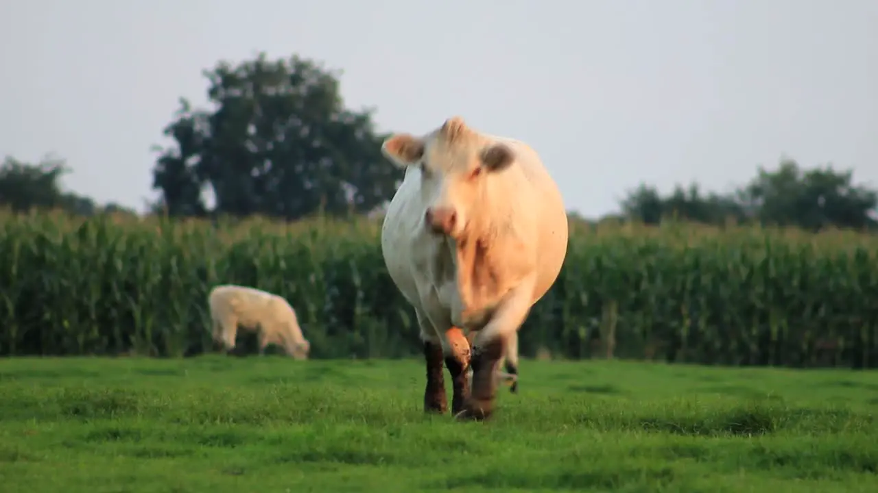 Cow Watches In Camera