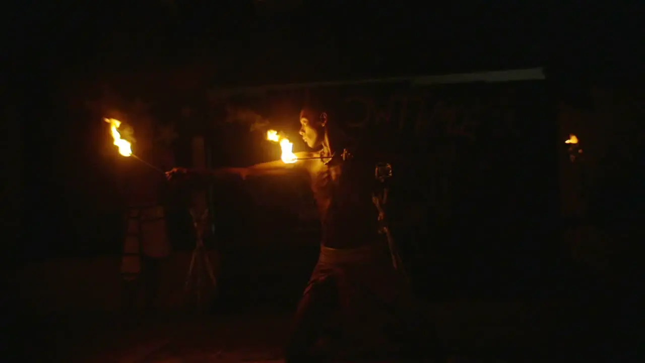 Fire performance at night