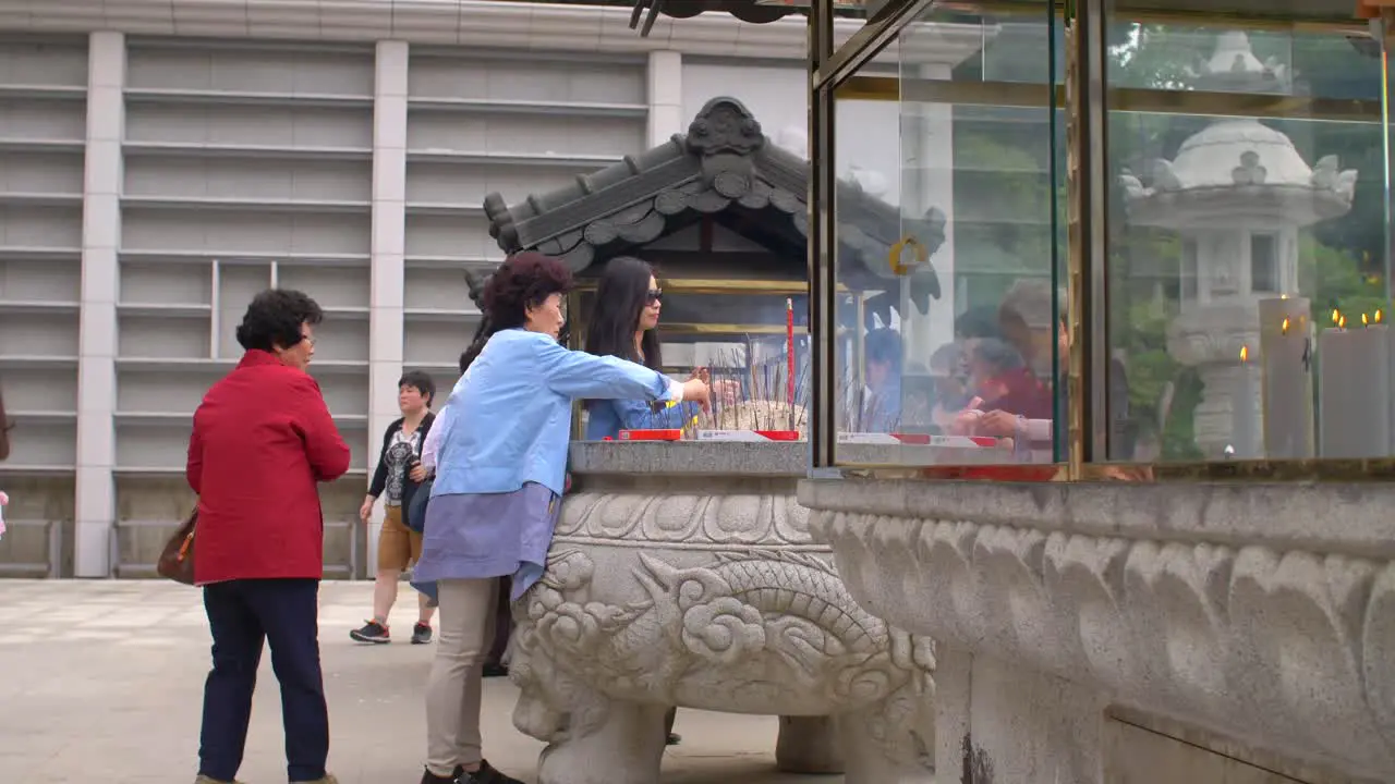 Incense Offerings At Bongeunsa Temple