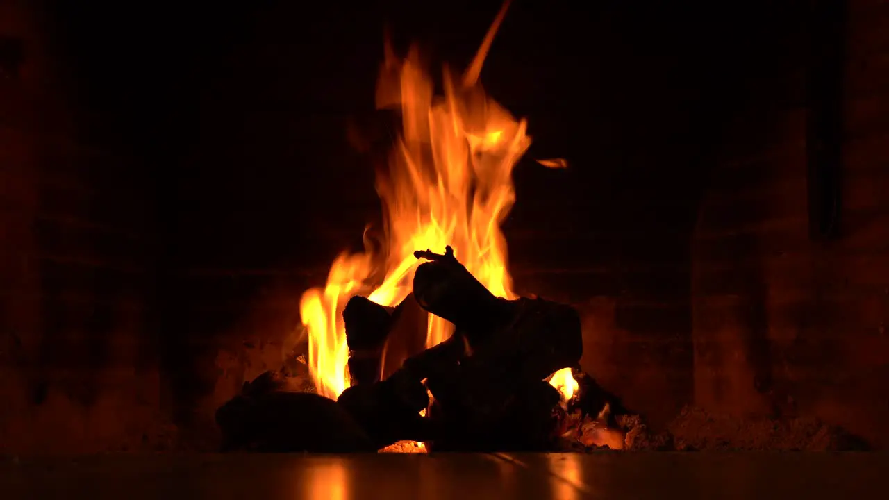 Plan of a fireplace where wood burns to make fire and heat the home magic and hypnosis of the flames in the eye