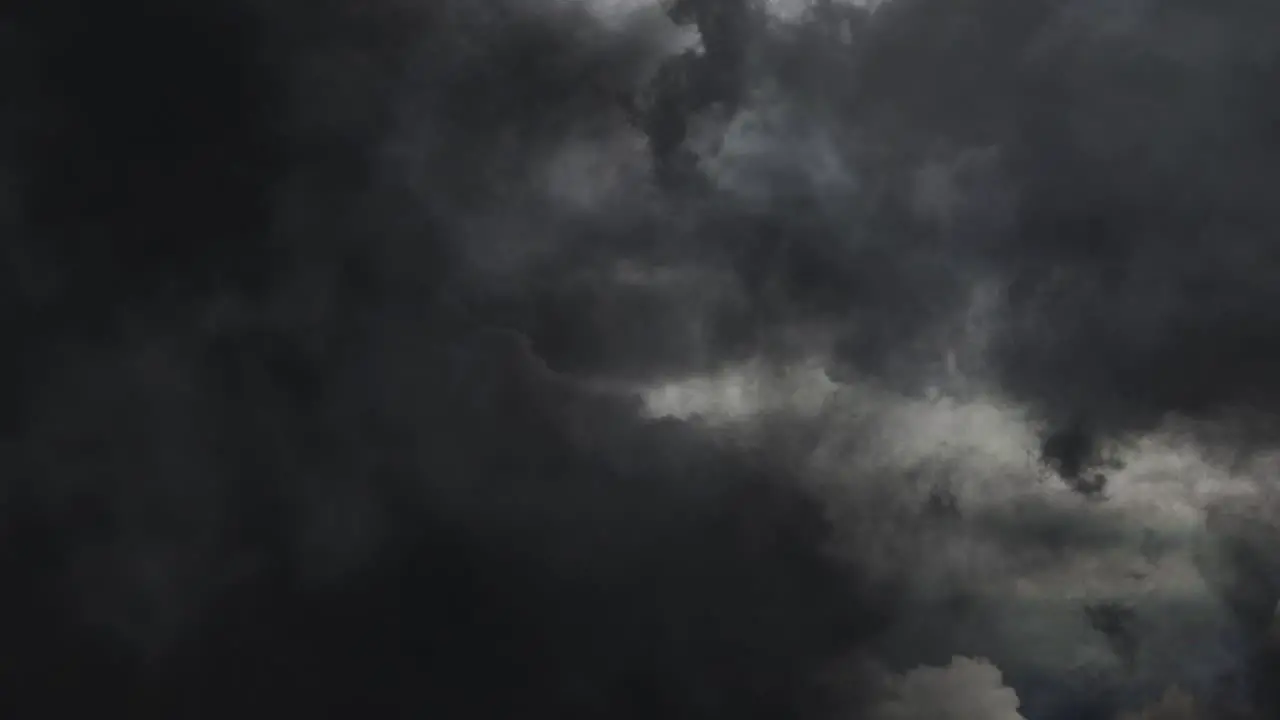 dark clouds time lapse and striking lightning bolts