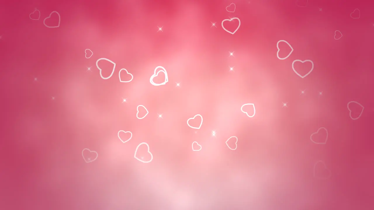 Valentines day shiny background Animation romantic heart 30