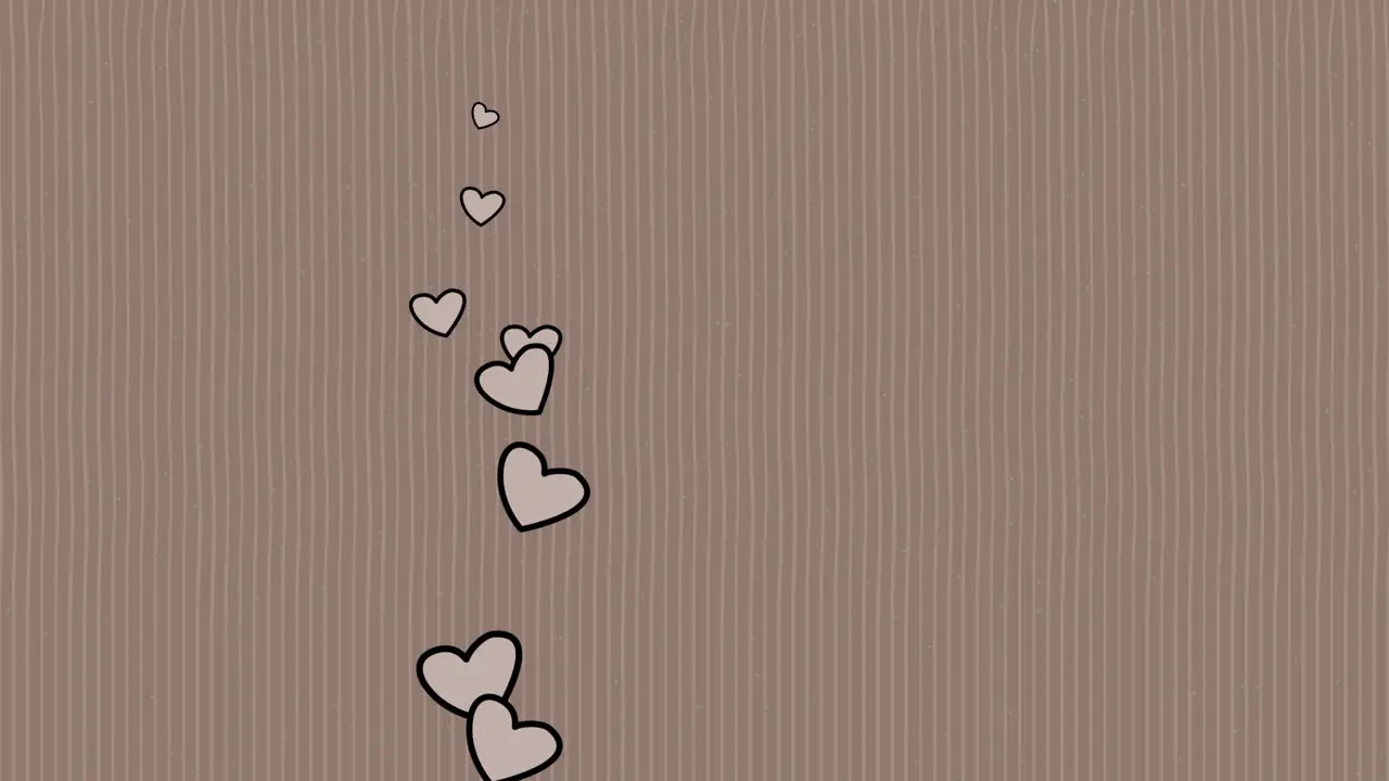 Valentines day shiny background Animation romantic heart 36