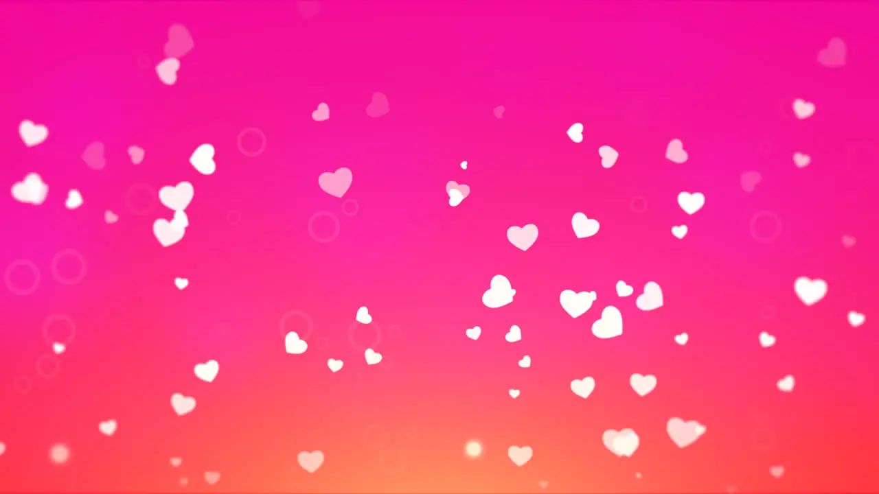 Valentines day shiny background Animation romantic heart 69