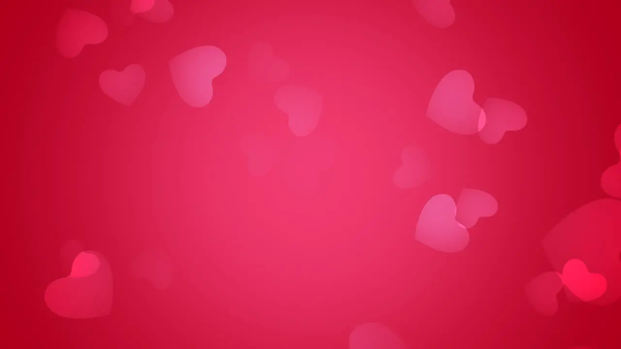 Valentines day shiny background Animation romantic heart 43