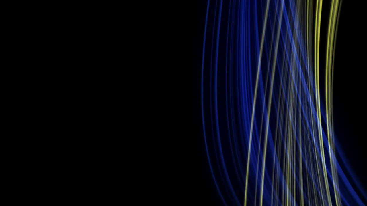 Looping animation of blue and yellow light rays