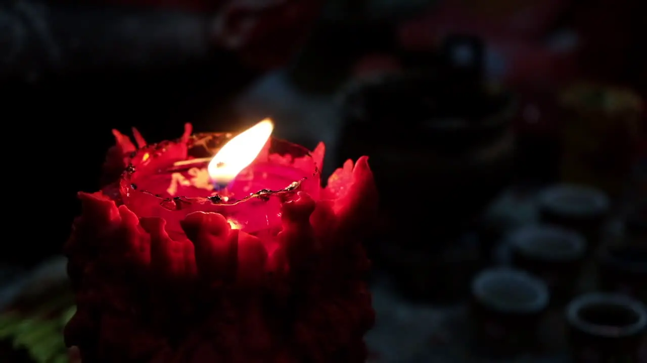 Lotus Candle Flickering