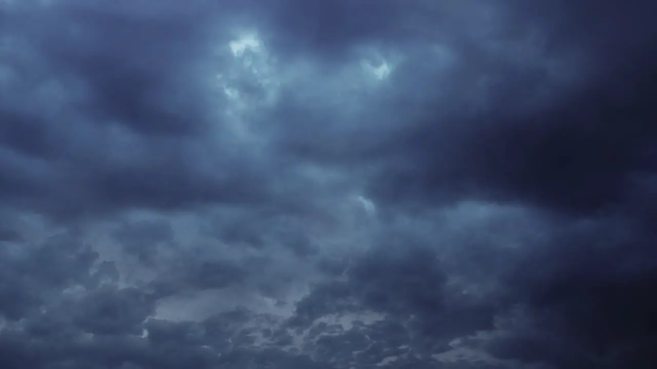 thunderstorm timelapse blue sky with moving cumulonimbus clouds