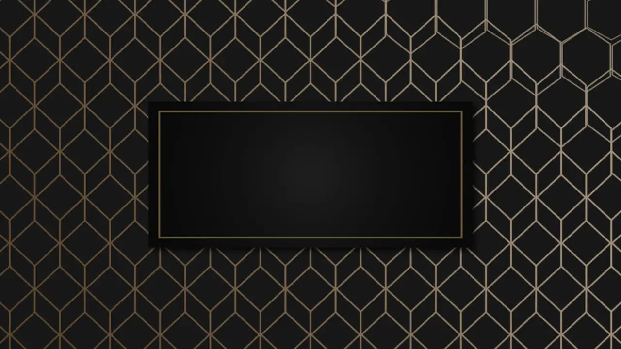 Abstract gold and luxury geometric shape with frame retro background 1