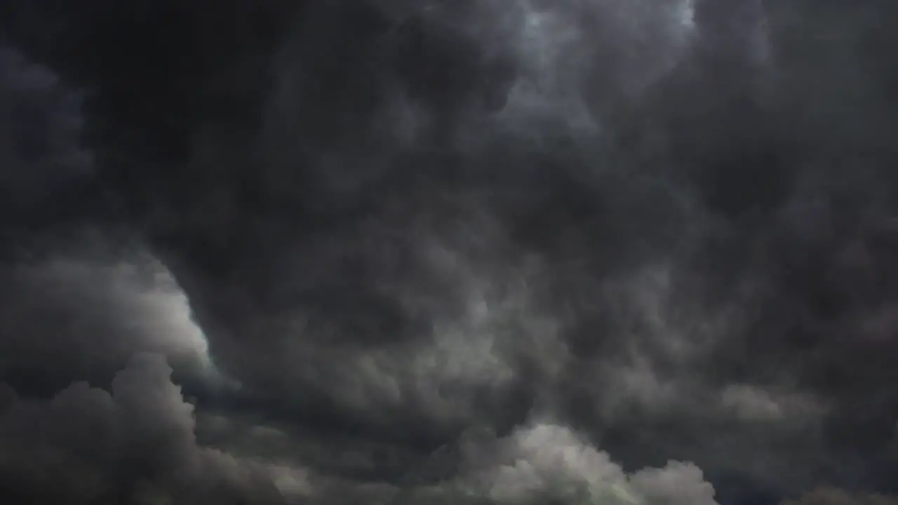 striking lightning bolts in dark clouds