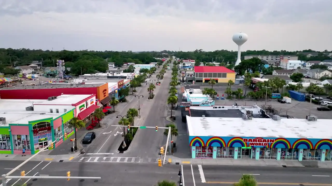 north myrtle beach sc south carolina skyline aerial push in