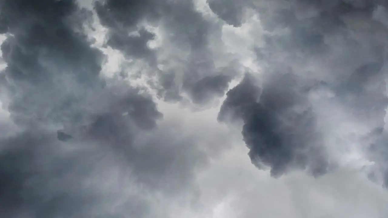 view of thick clouds in the sky