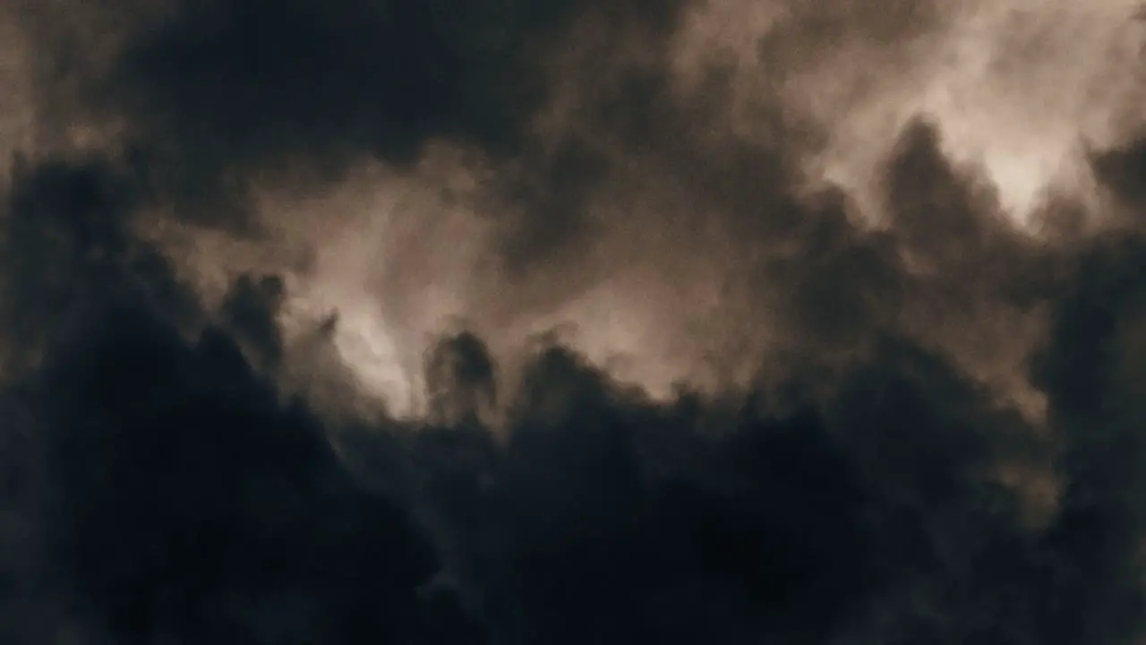 Thunderstorm with lightning bolt strikes and dramatic storm clouds