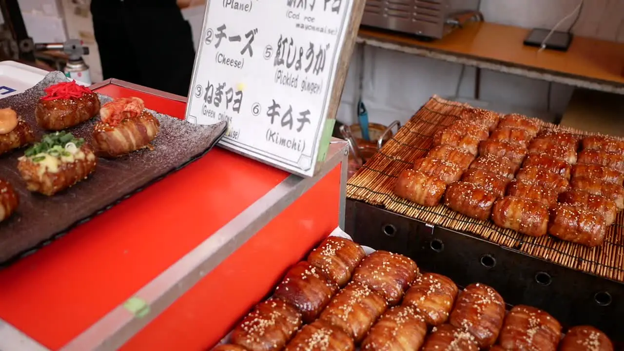 traditional food from kyoto japan around fushimi inari temple