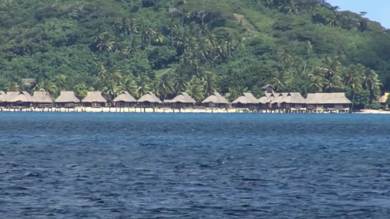 Overwater bungalows in Bora Bora French Polynesia