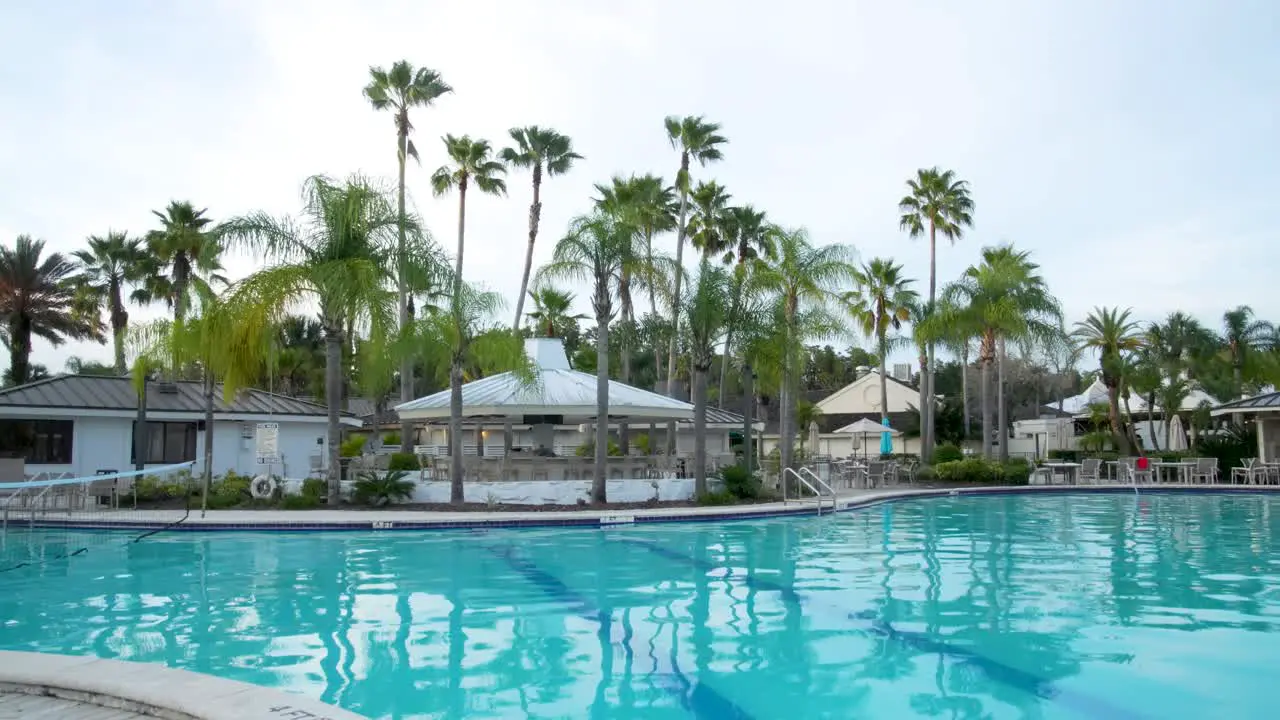 Pool and bar at a Florida resort in the summer