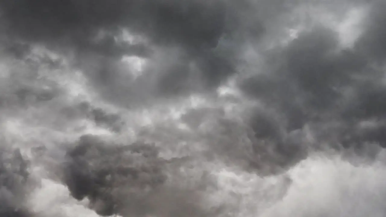 Thunderstorm Clouds in a dark Sky