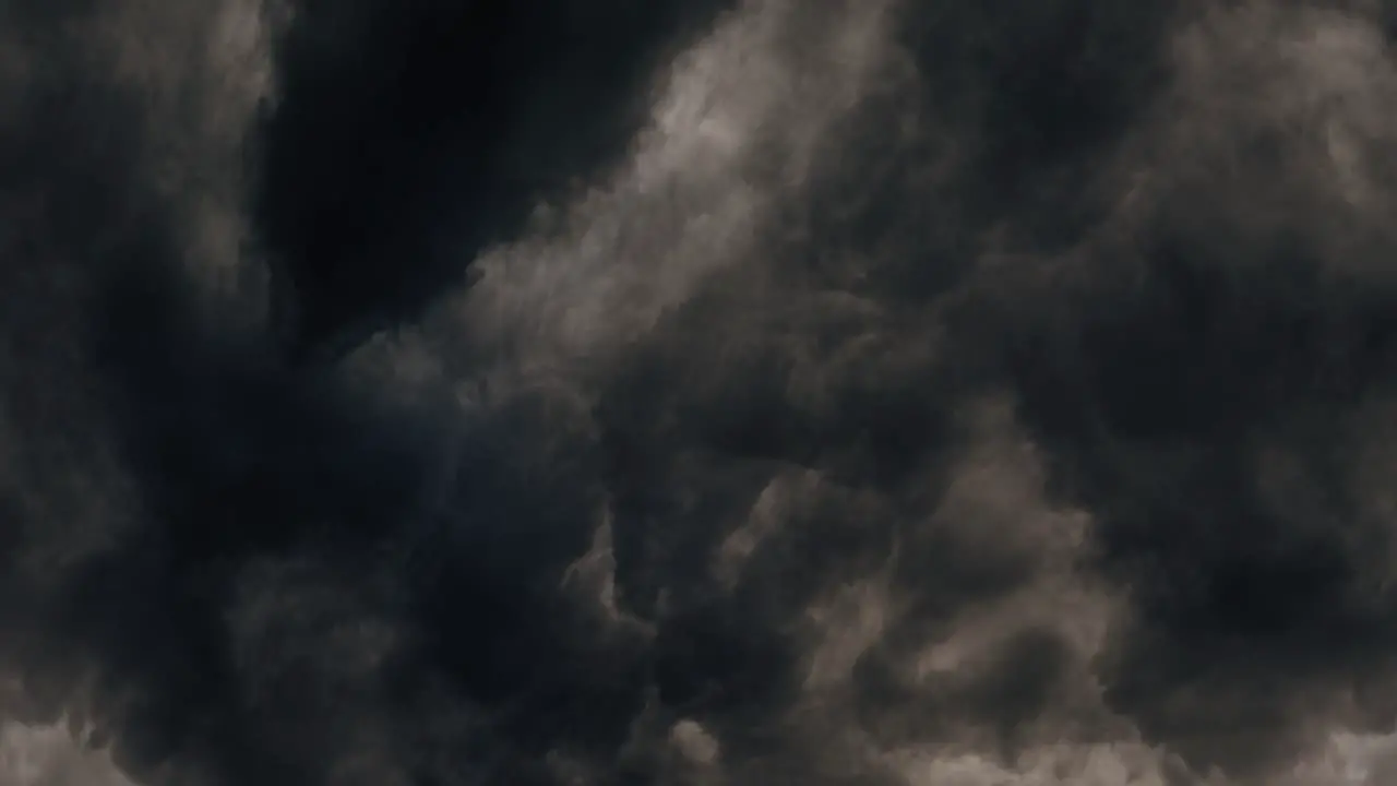 4K Thunderstorm And Lightning In Dark sky