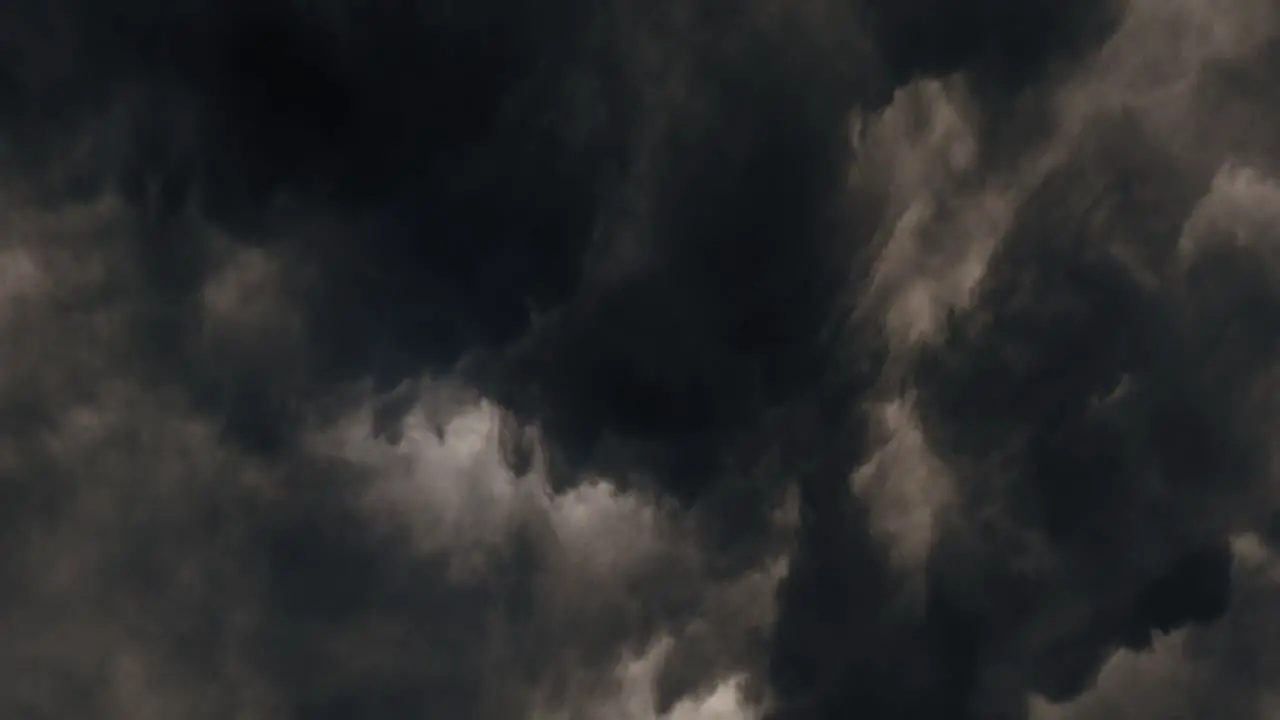 4k Lightning during a thunderstorm at night