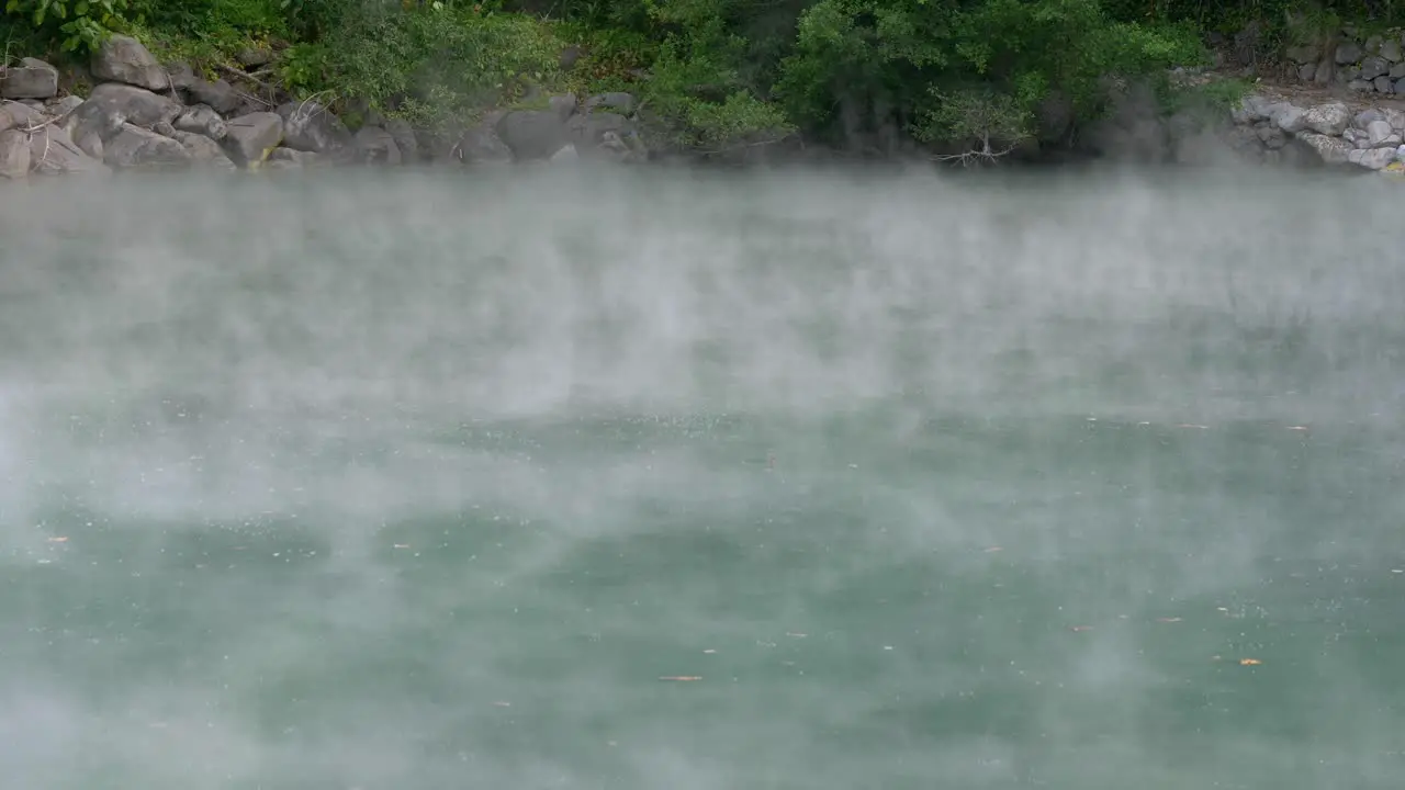 Steaming hot spring in Taipei