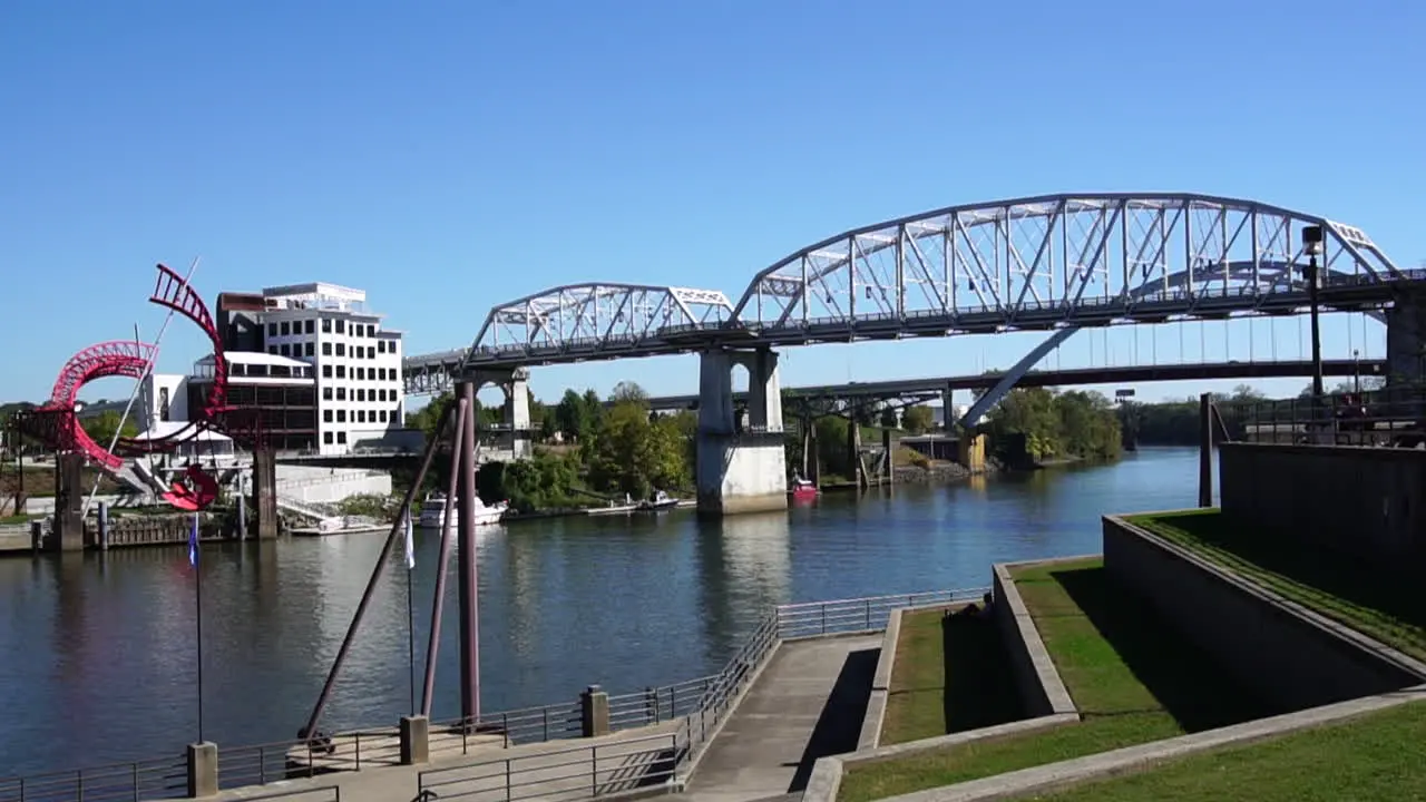 pedestrian bridge in Nashville day exterior summer