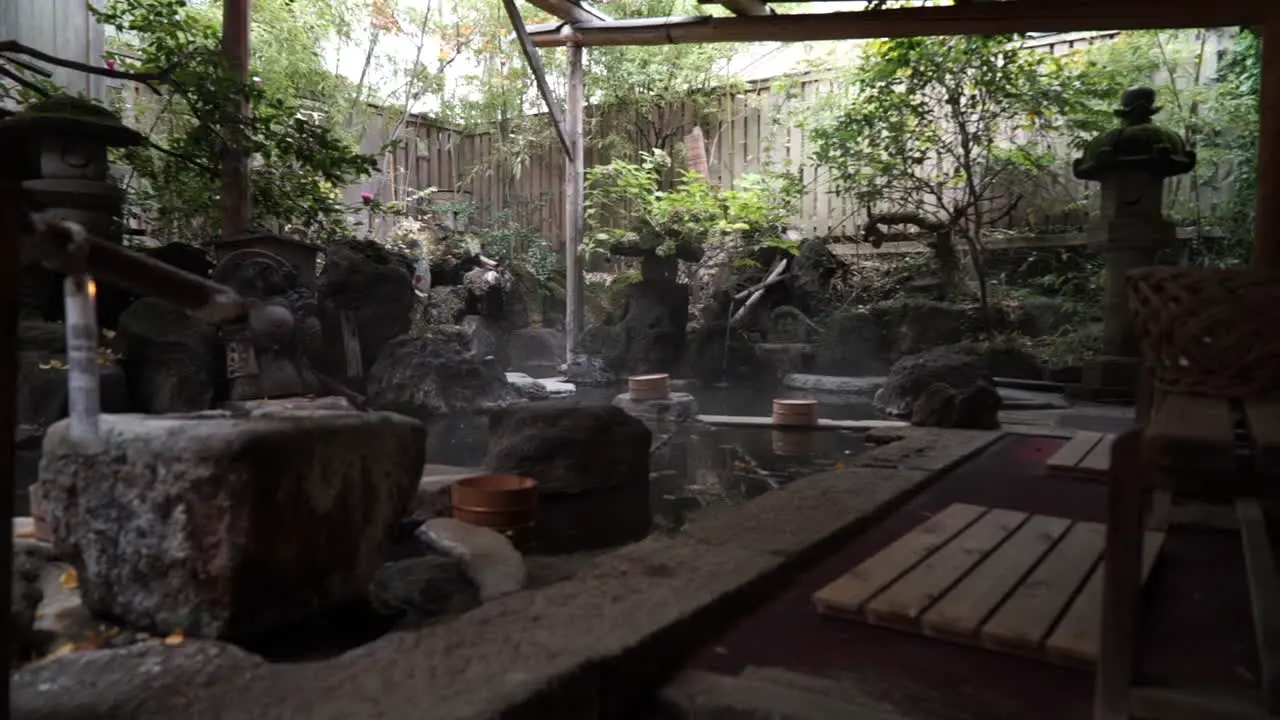 Japanese traditional spa Onsen