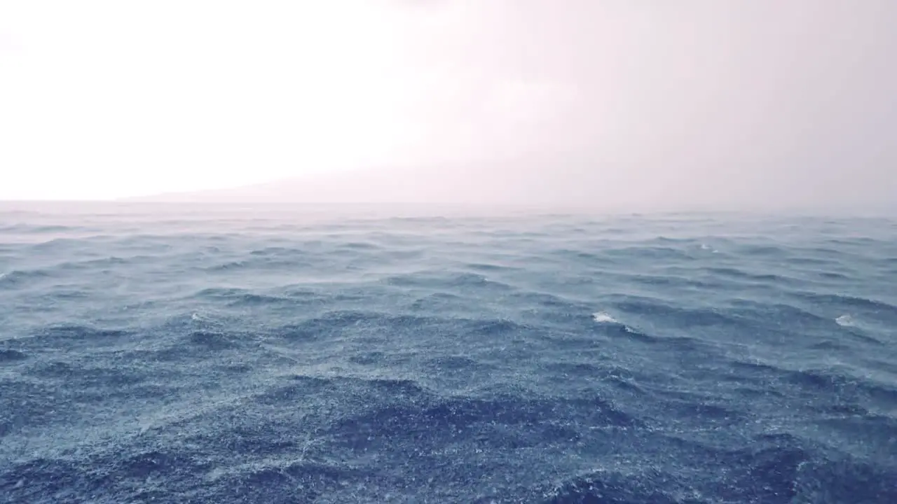 Rainstorm Over Sea in the Azores