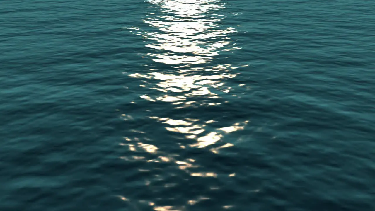 Open Ocean with Sunlight Reflection