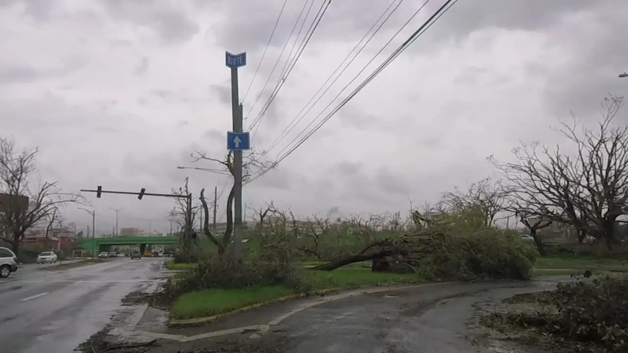 Driving after Hurricane Maria affected Puerto Rico