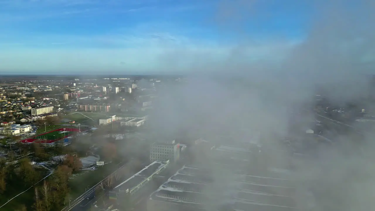 Clouds drifting over Jelgava Latvia in a time-lapse