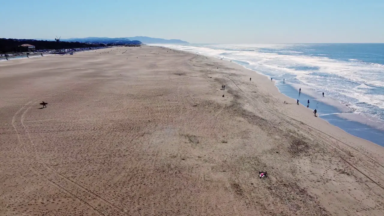 Pristine And Touristic Ocean Beach In San Francisco California During Summertime